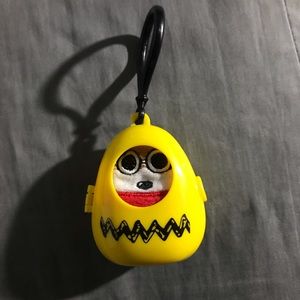 Small, palm size Snoopy plush with case